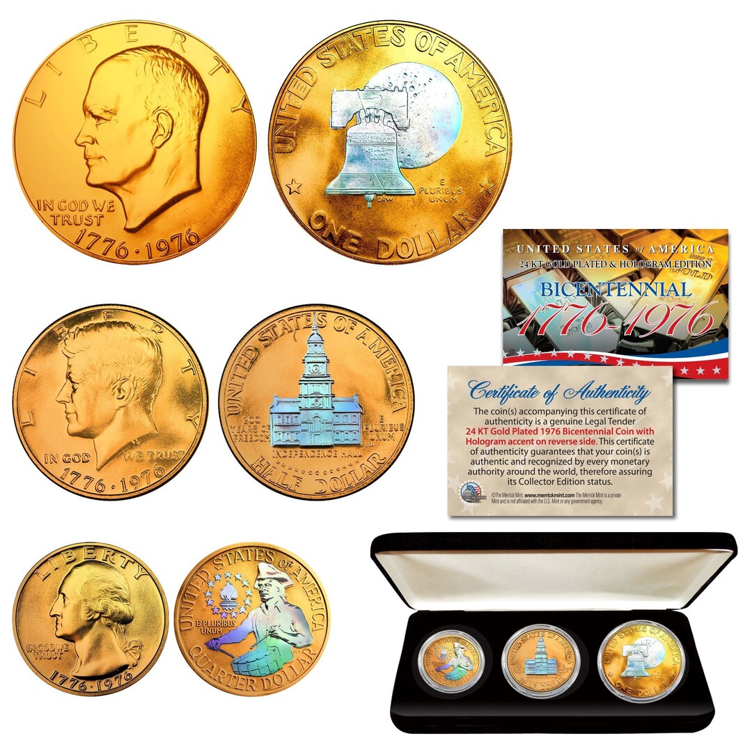 Gold Coins of the World 8th edition 金貨 Gold Plated 2022 JFK Kennedy Half Dollar U.S. 2-coin Set