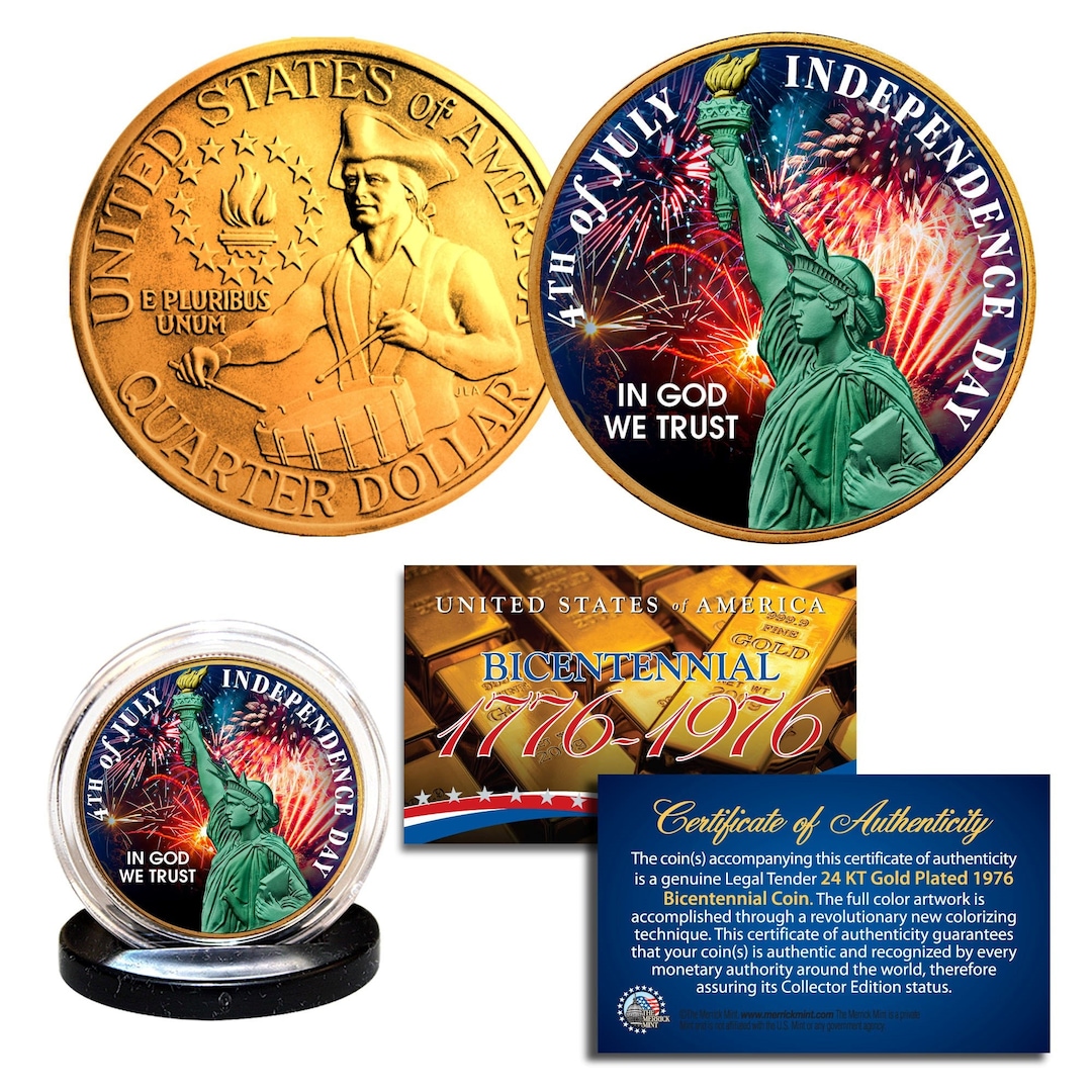 July 4th Independence Day Genuine U.S. Coins - Choose Quarter-jfk-ike ...