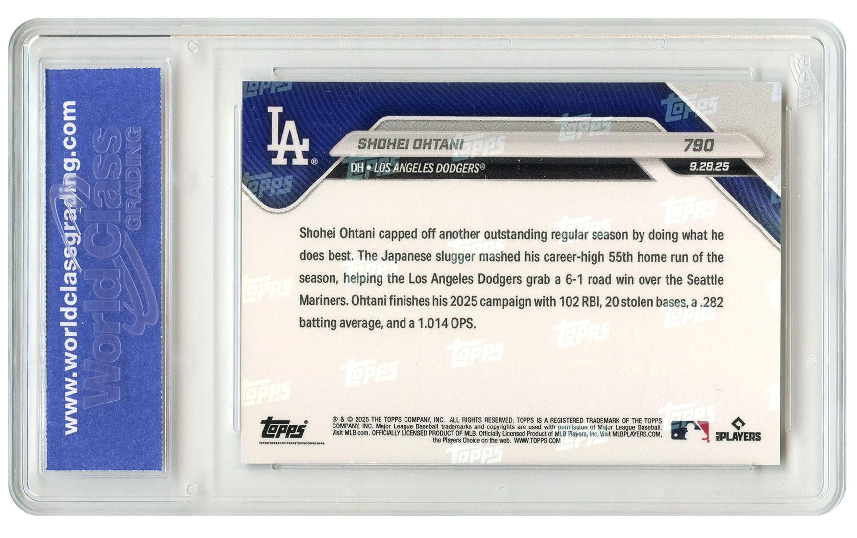 2025 Topps Now #790 大谷翔平 ロサンゼルス・ドジャース キャリアハイ 