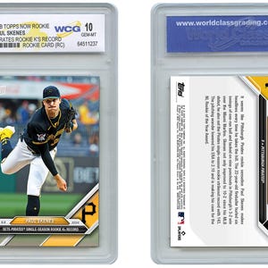 2024 Topps Now PAUL SKENES Sets Piraten Rookie Ks Rekord Rookie Karte # 667 Graded Gem Mint 10 - Schneller, kostenloser Versand in die USA
