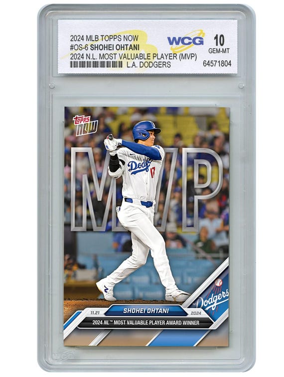 2024 MLB Topps Now Shohei Ohtani National League MVP Card #OS-6
