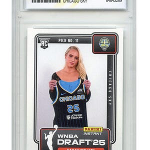 Panini Hailey Van Lith WNBA Draft Pick #11 Cartão de Calouro #DN-10 Classificado Gem Mint 10