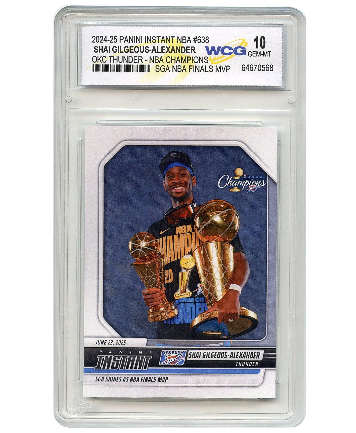 2025 Panini Card #638 Shai Gilgeous-alexander SGA Oklahoma
