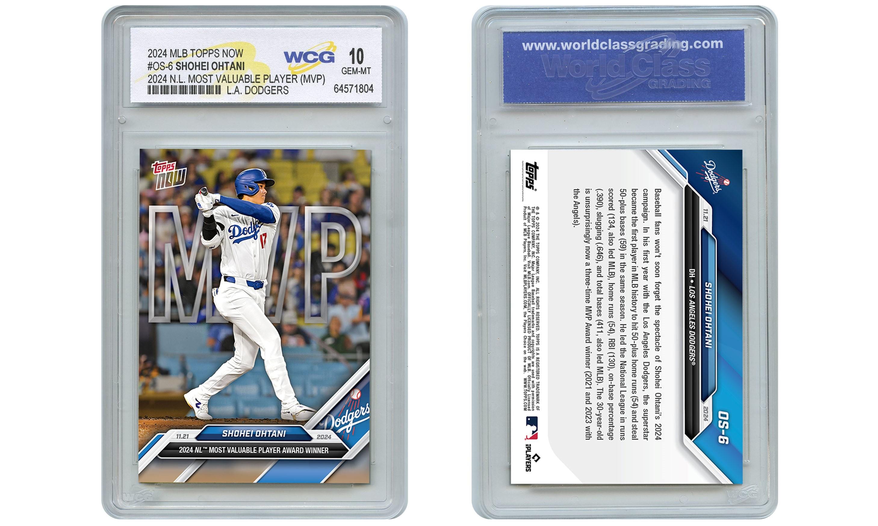 2024 MLB Topps Now Shohei Ohtani National League MVP Card #OS-6