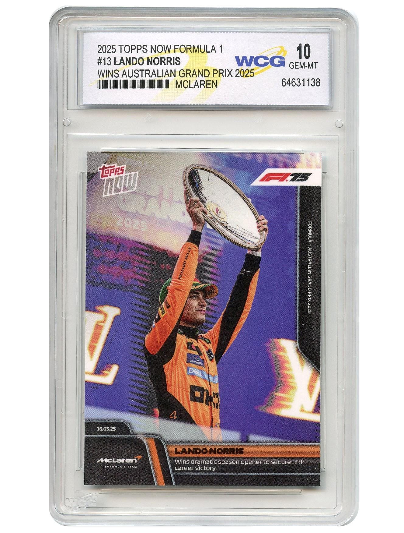 Lando Norris 2023 Topps Chrome Formula 1 #25 Pink Refractor /75