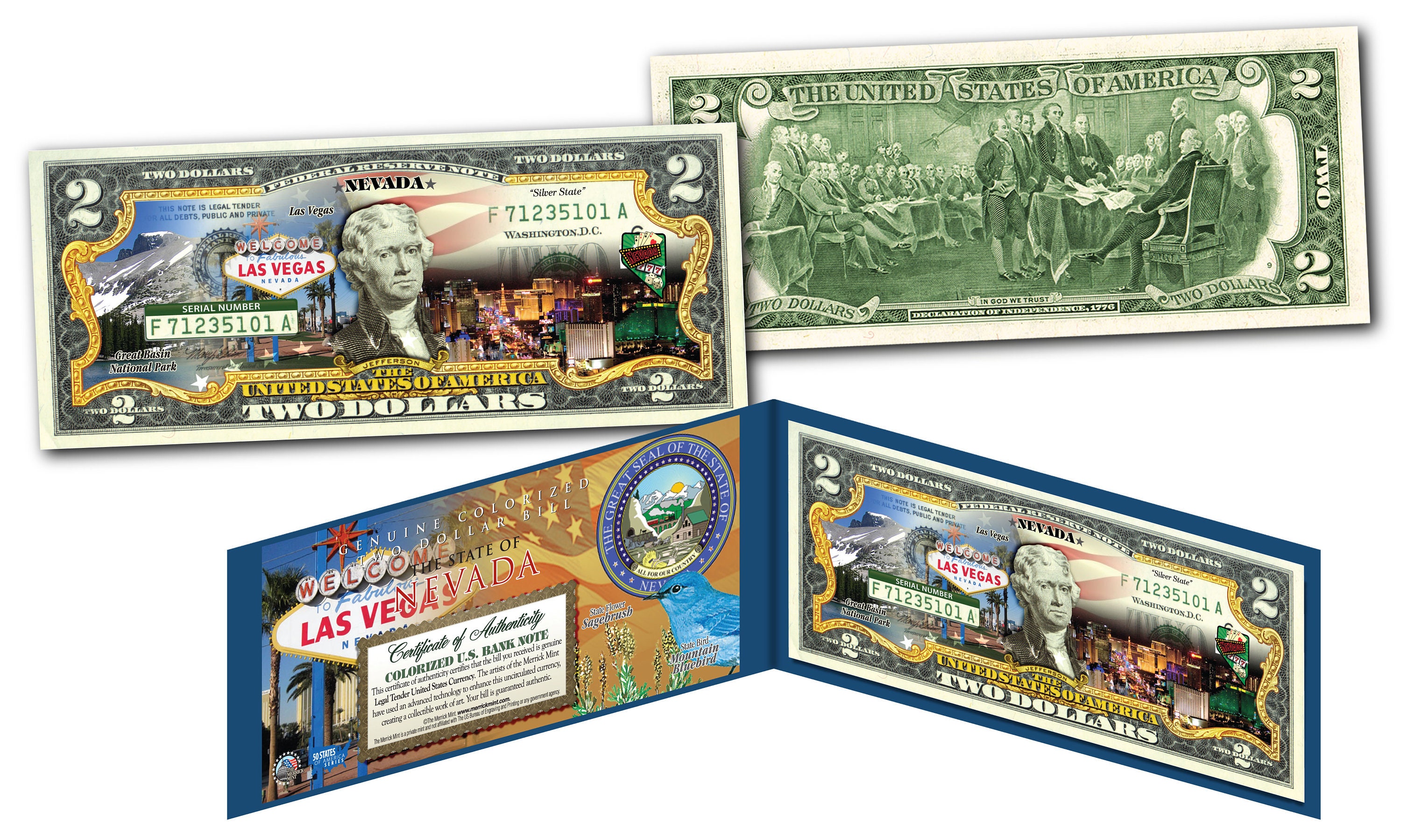 NEVADA State Parks Beautiful Collectible Genuine U.S. Currency Etsy