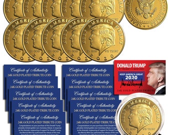 2025-2029 ドナルド・トランプ コイン 大統領 金 ゴールド お