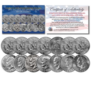アイゼンハワープルーフ1ドル銀貨 1971年　4枚セット アメリカ 1971-S アイゼンハワー大統領 1ドル 銀貨 PCGS