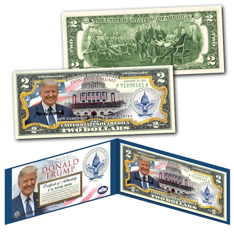 Trump 2 Dollar Bill - Etsy
