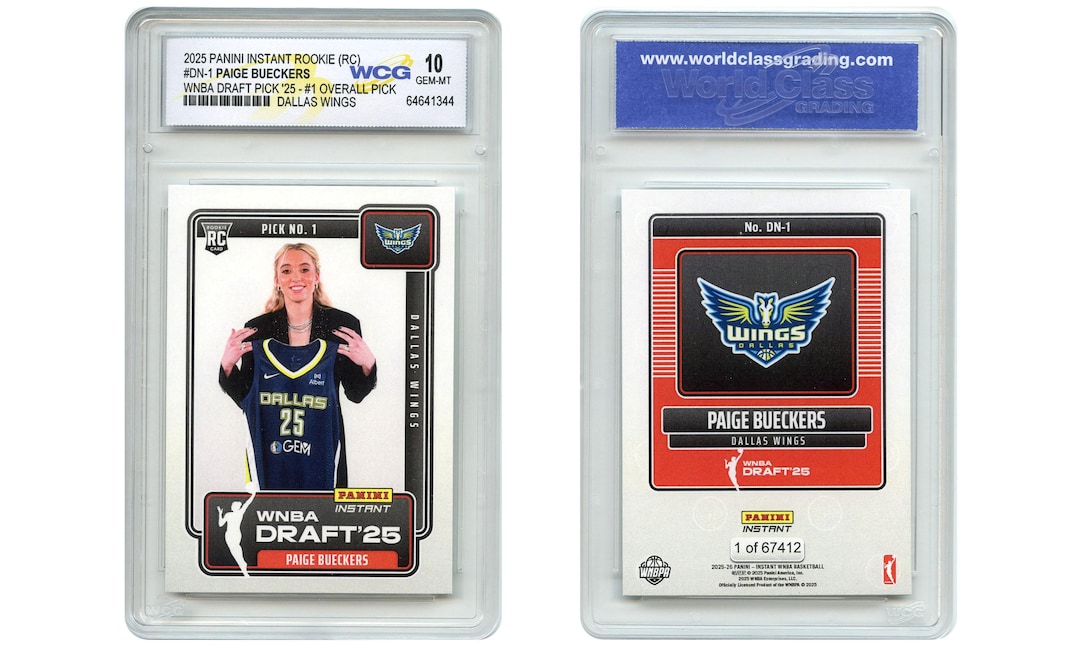 Print Run 315 Card #19 Paige Bueckers Rookie Card - Dallas Wings ...