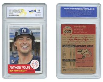 2023 Topps Anthony Volpe New York Yankees Rookie Card #633 - Graded Gem Mint 10 - Fast Free Ship to U.S.