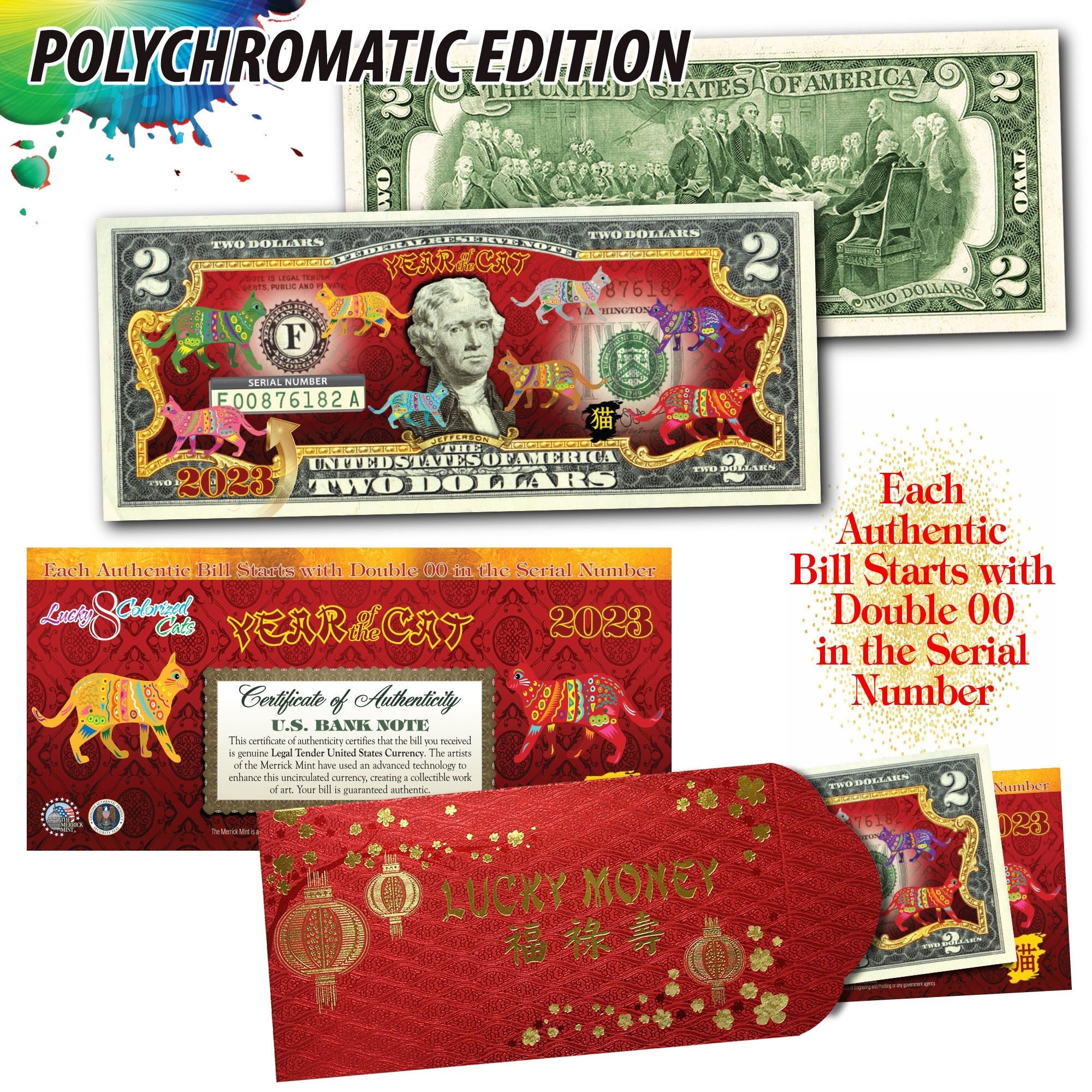 Close-up Of Vietnamese Red Envelopes With Money Being Presented On