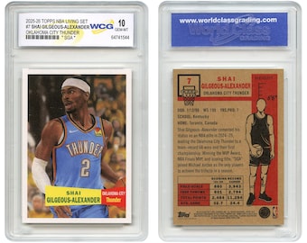 2025-26 Topps NBA Living Set #7 Shai Gilgeous-Alexander SGA - Graded Gem-Mint 10