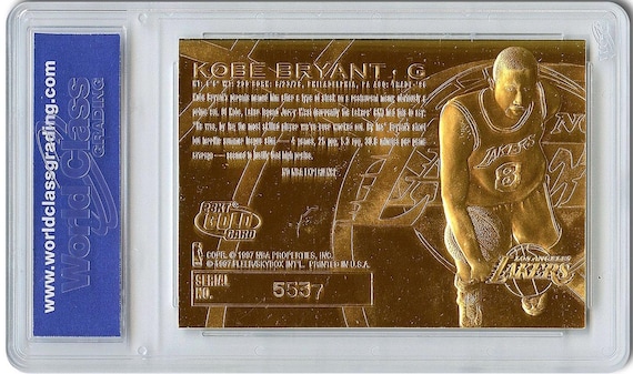 kobe bryant gold basketball card