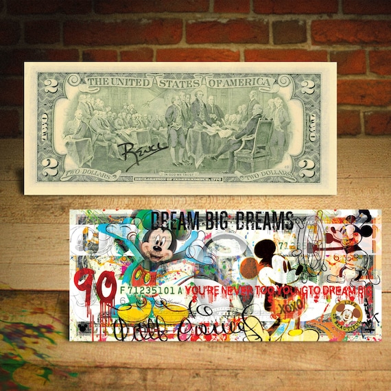 2024年のクリスマス MICKEY Hand - Bill Dollar Two Genuine - Years 90 MOUSE コレクション