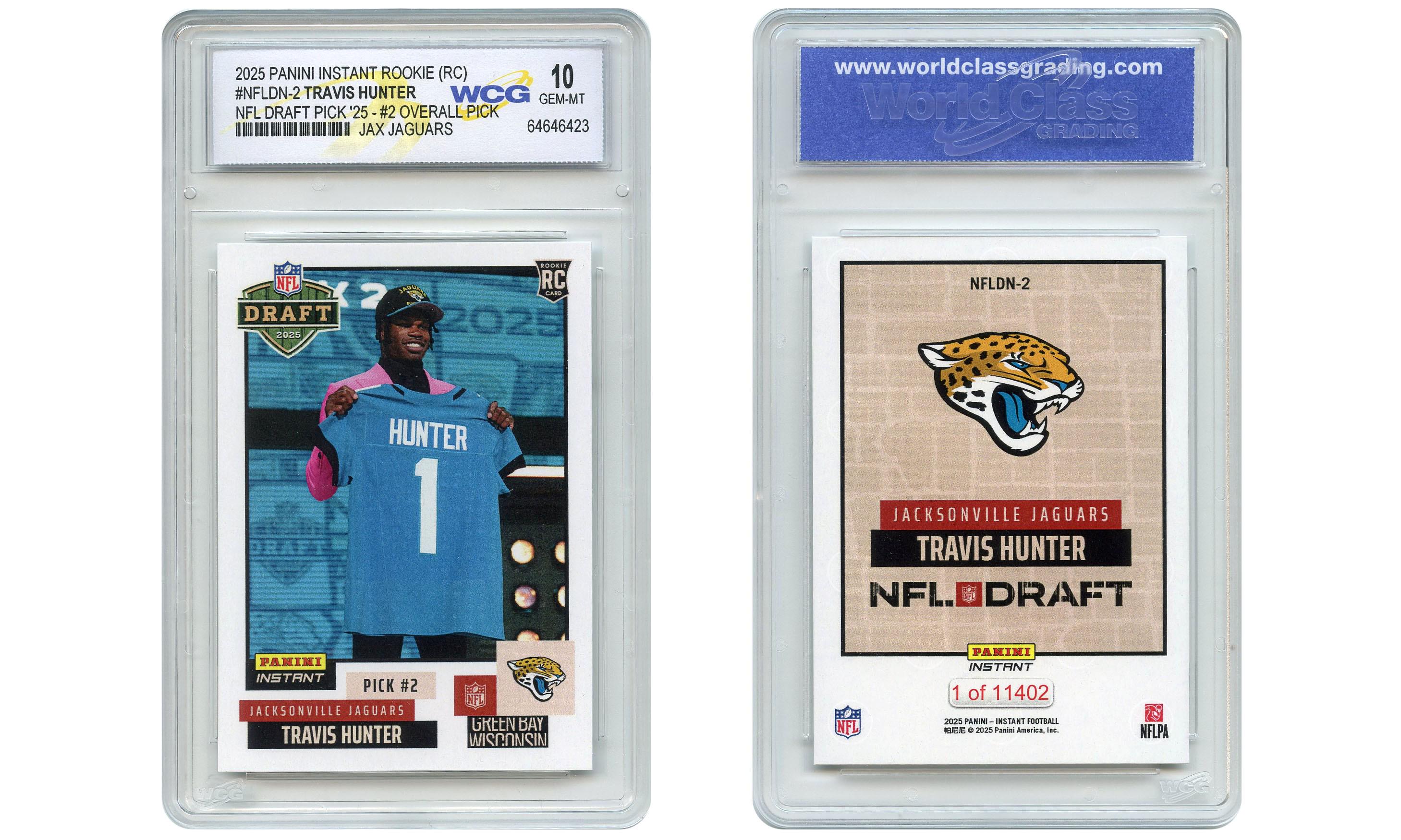 2025 Panini Travis Hunter NFL Draft Pick #2 Rookie Card #NFLDN-2