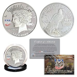 1776-2026 500周年記念 アメリカ建国250周年記念 * 平和ドル * 黄金1