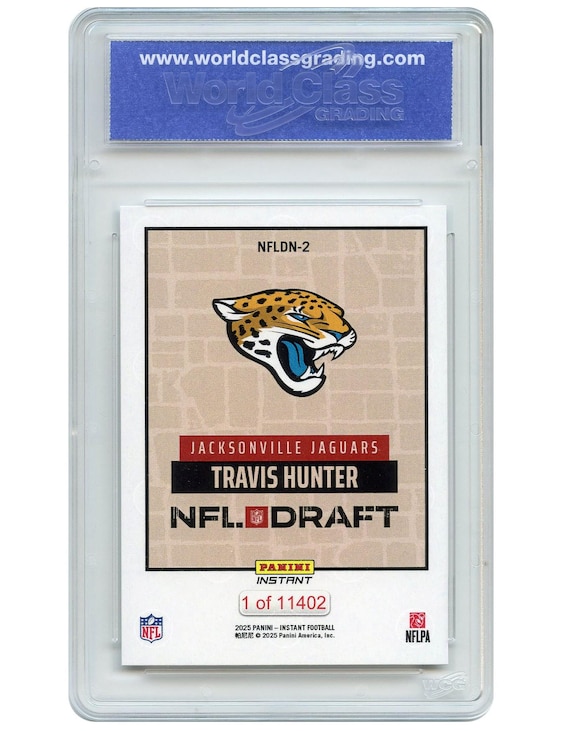 2025 Panini Travis Hunter NFL Draft Pick #2 Rookie Card #NFLDN-2