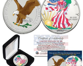 2000年アメリカンシルバーイーグルコイン1オンス - Etsy 日本