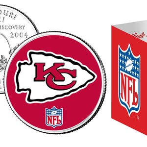 新着！カンザスシティ・チーフス NFL ミズーリ州 米国州昇格記念 25セント硬貨 *公式ライセンス*