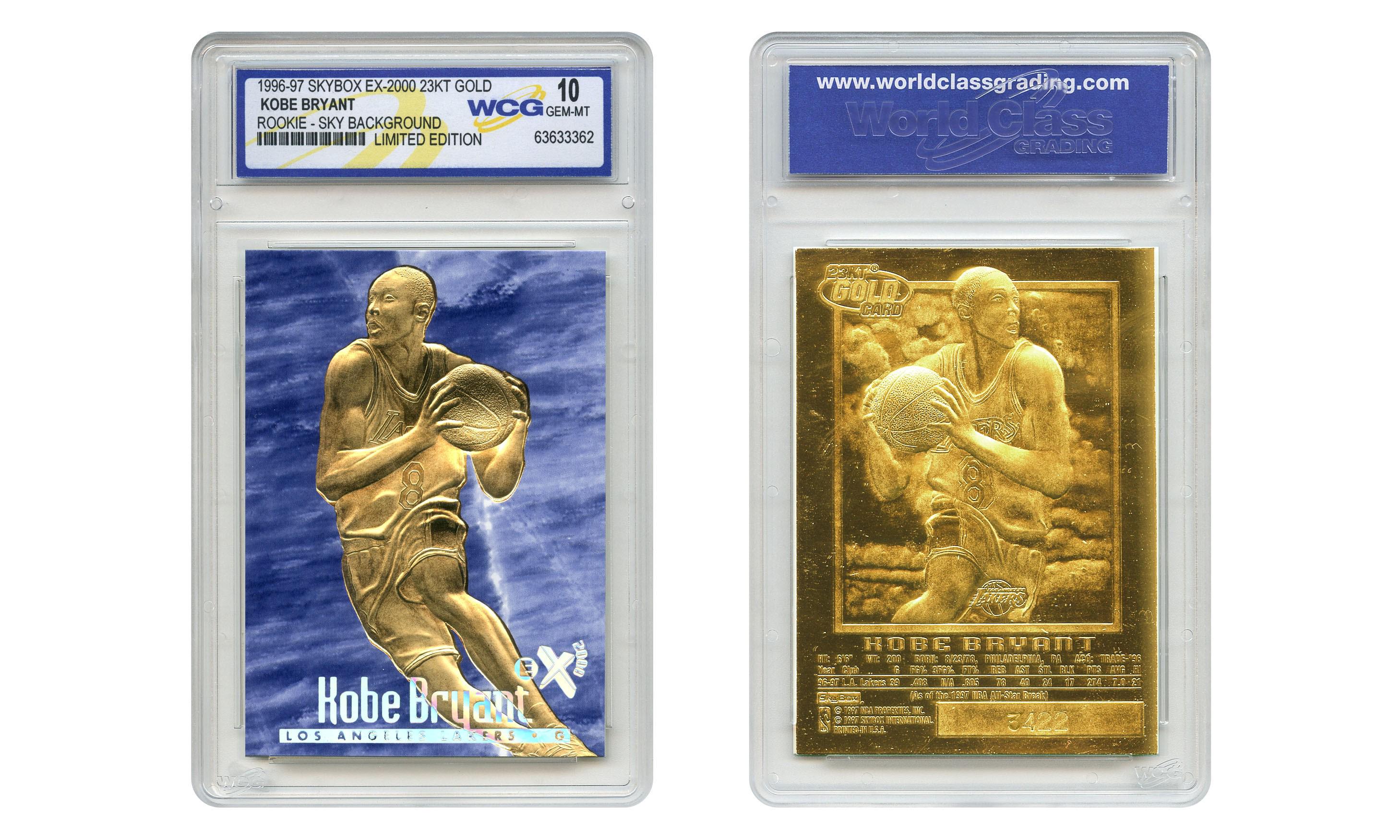 Kobe Bryant 1996-97 Skybox EX-2000 Credentials 23K Gold 