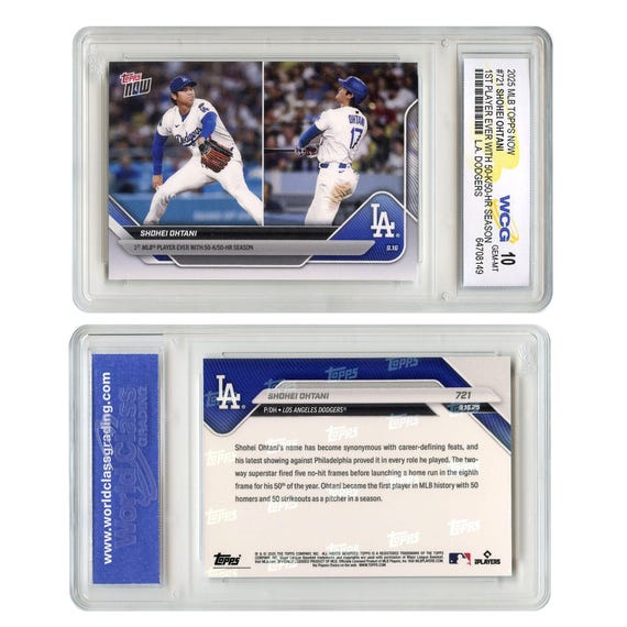 2025 Topps Now MLBカード #721 大谷翔平 史上初 50本塁打 / 50三振