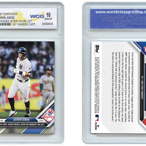 2024 Topps Now Aaron Judge Card n° 117 dépasse Jeter sur la liste des RH des Yankees - Graded Gem Mint 10 - Livraison rapide gratuite vers les États-Unis