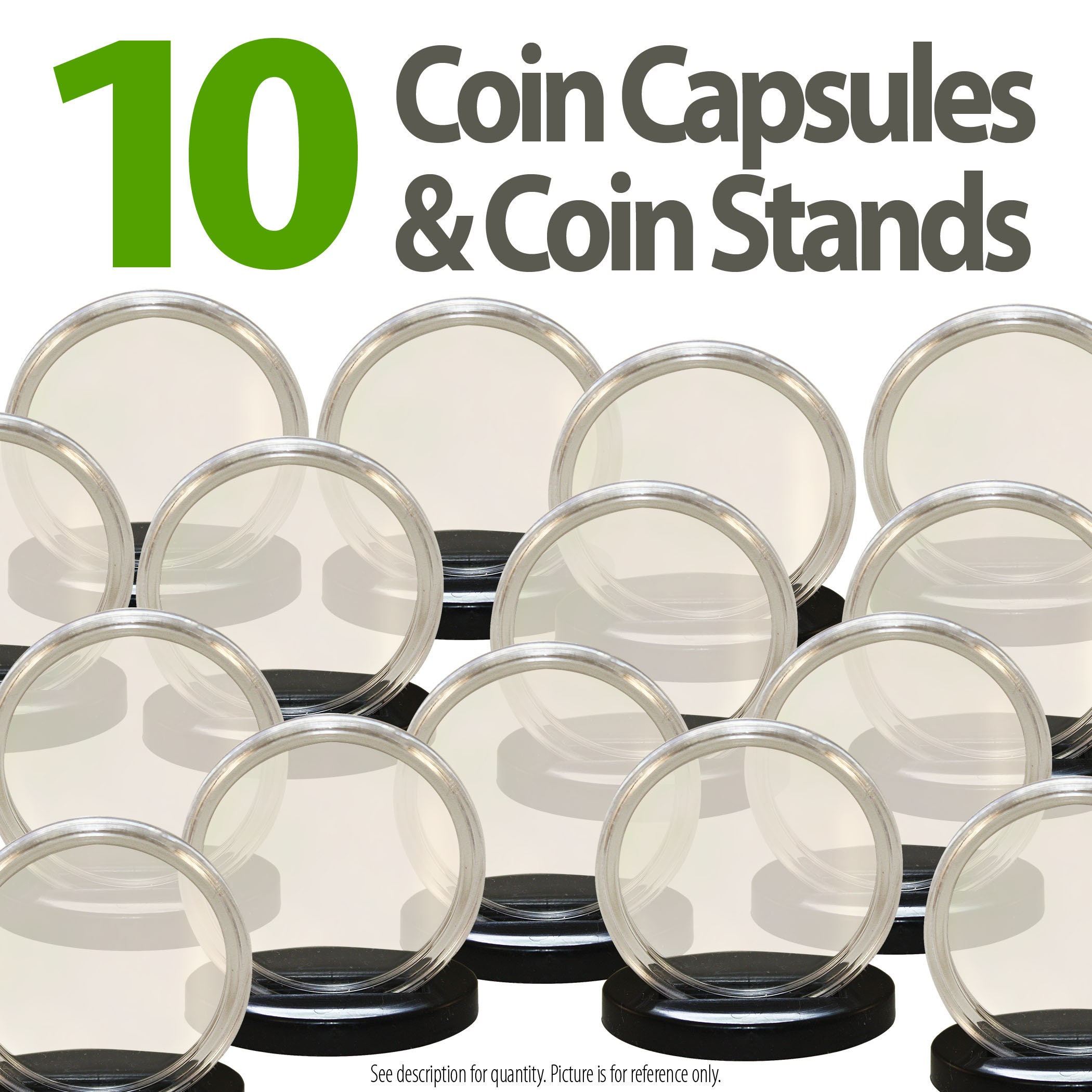  CASEMATIX Coin Case Fits 30+ Coin Holder Capsules for Silver  Dollar, American Silver Eagle and More Coin Collection Supplies in  Customizable Waterproof Airtight Coin Storage Box Foam up to 52mm 