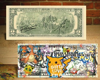 Mcdonald's 80th Anniversary Pop Art Genuine 2 Dollar Bill
