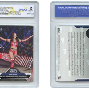 Topps Now 2025, la carte NIKKI BELLA n°12 : retour au Temple de la renommée de la WWE - Gem Mint 10