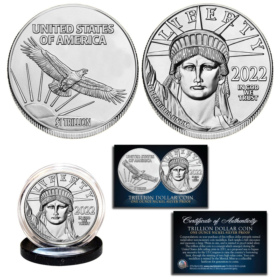 外国銀貨　豪　1D銀貨 2022年 2022 One Trillion Dollar Tribute Proof Coin 1 Oz Silver Nickel