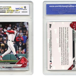 2025 Topps Now Rookie Card #279 ROMAN ANTHONY - MLB Debut with the Boston Red Sox - Graded Gem Mint 10