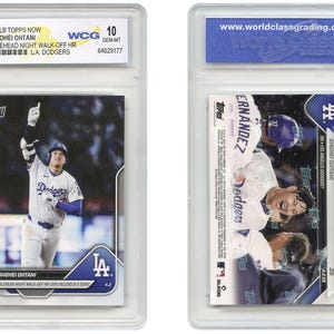 2025 MLB Topps Now Card #35 SHOHEI OHTANI Bobblehead Night Walk-off Home Run - Graded Gem Mint 10