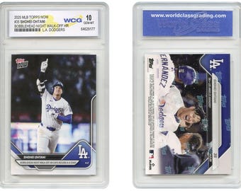 MLB Topps nu 2025 #35 SHOHEI OHTANI Bobblehead Night Walk-off Home Run - Graded Gem Mint 10 - Gloednieuw! Rechtstreeks van Topps!