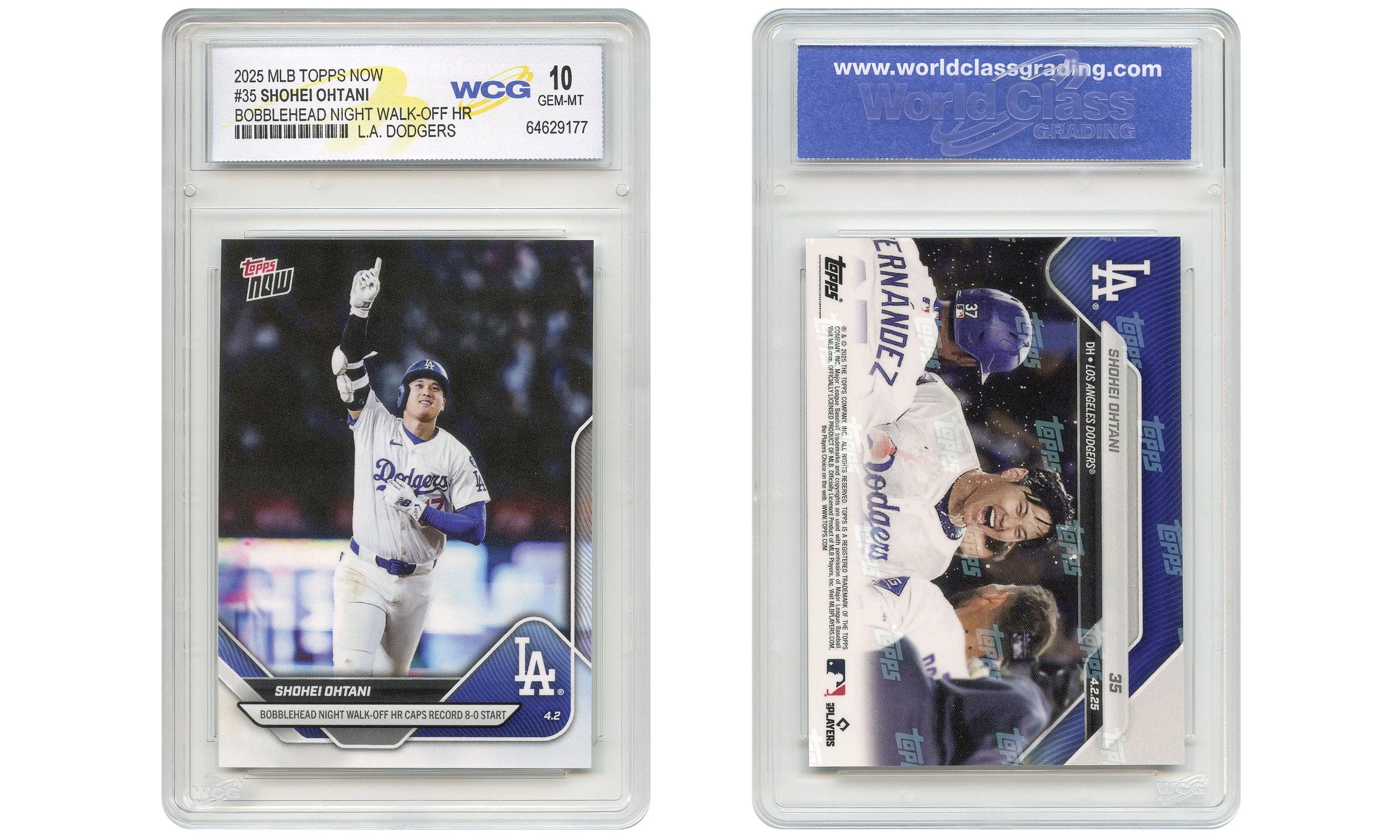2025 MLB Topps Now #35 SHOHEI OHTANI Bobblehead Night Walk-off