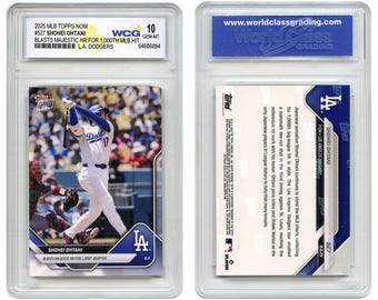 Topps Now-kaart #527 SHOHEI OHTANI schiet homerun voor 1000e MLB-hit - Graded Gem Mint 10