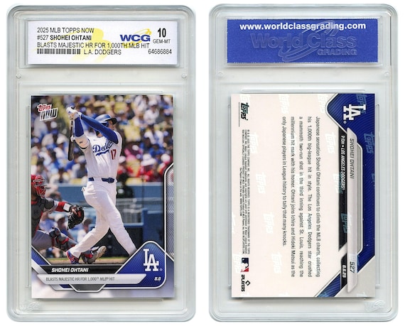 shohei ohtani graded card Psa Gem Mint 10 #38 Baseball 50/50 Home Run And Stolen Bases Club Dodgers 4 time Mvp Superstar. Celebrate Home Run #22 During His Record Setting Season 2025 Topps Update Most Valuable