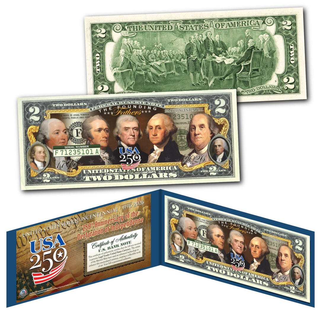 USA 250 - Founding Fathers of the United States of America Genuine 2.00 ...
