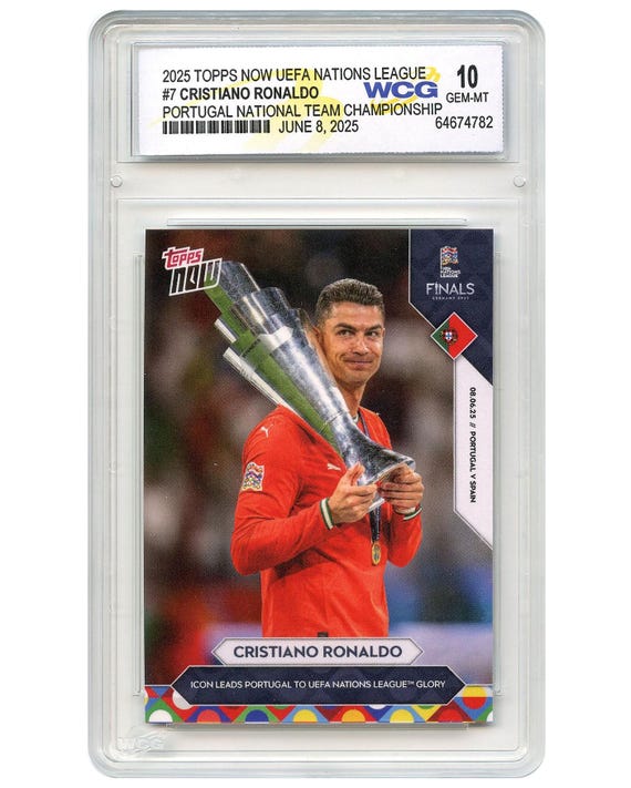 2025 Topps Card #7 UEFA CRISTIANO RONALDO Leads Portugal Team to