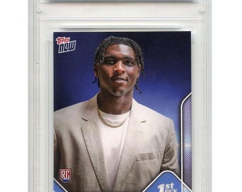 2025 Topps Now Cameron "CAM" WARD Rookie Card #D-1 NFL #1 Overall Draft Pick - Graded Gem Mint 10