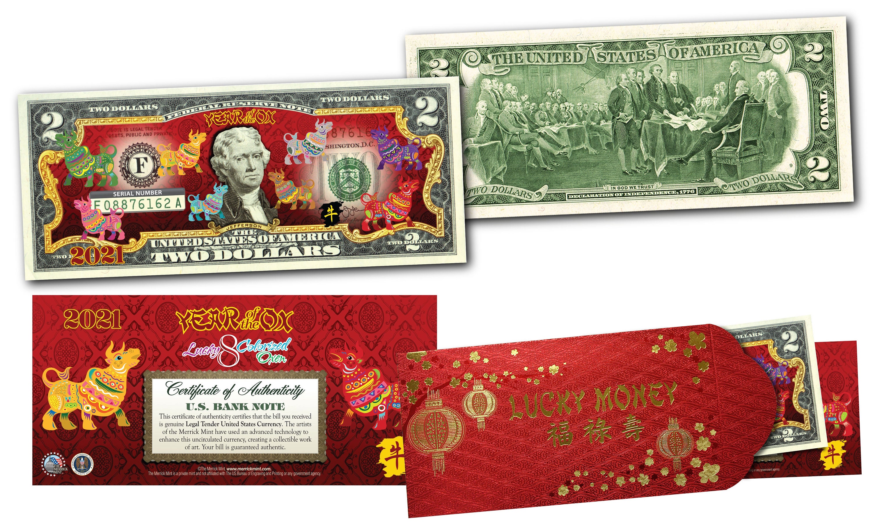 Red Packet and Money Banknote Thai Baht Red Envelope for New Year