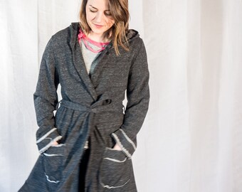 coat cocoon sweater, Zoé Thoué, designer, made in france