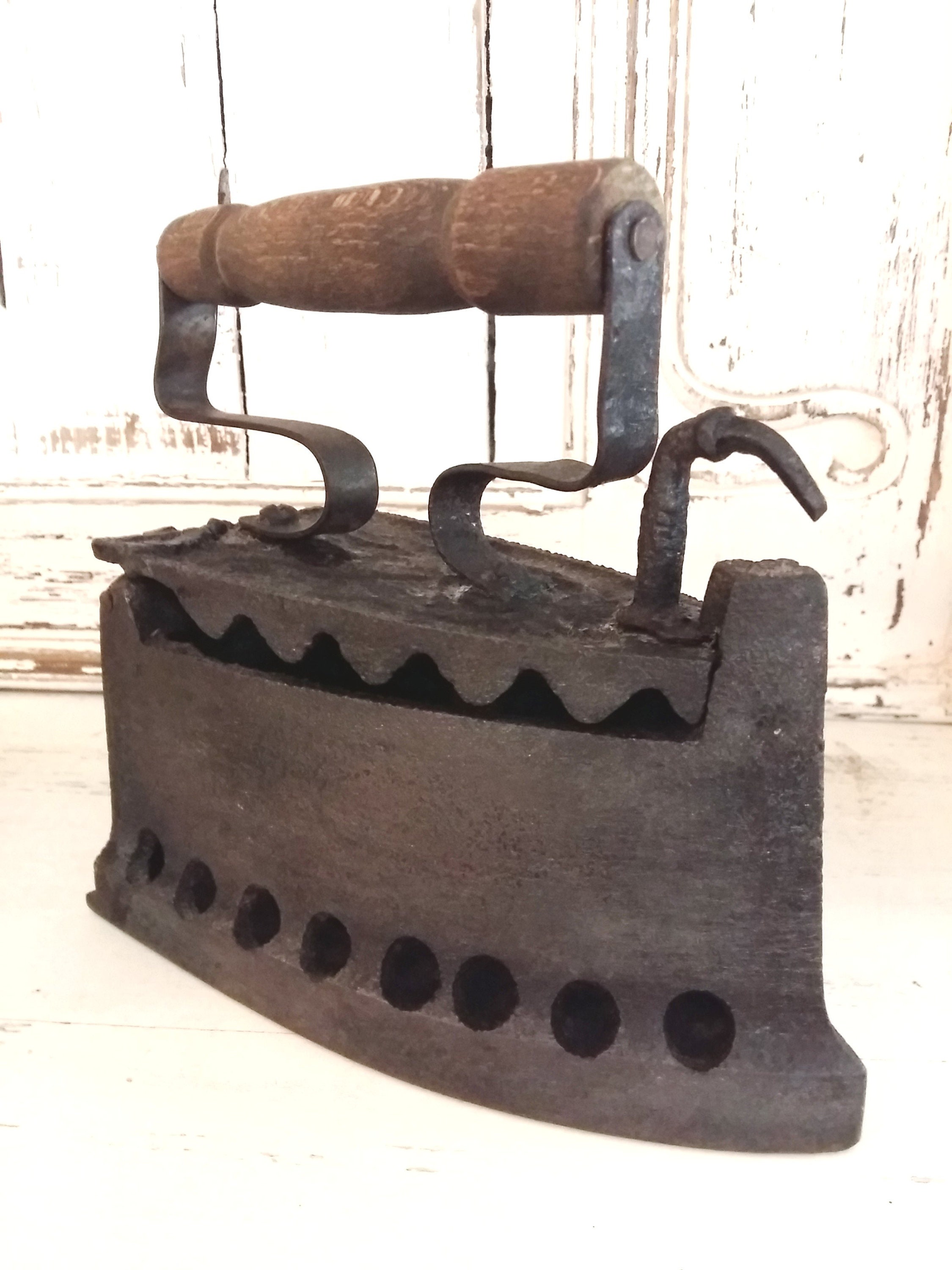 Antique 1800's Iron. Cast Iron Clothes Iron. Primitive Etsy