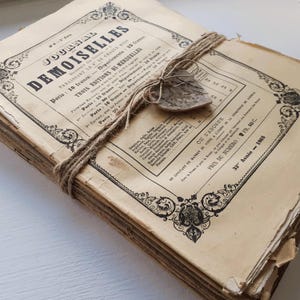 15 magazines français anciens | Lot d'hebdomadaires 1865-1919 | Éphémères vintage pour les journaux indésirables, le collage, la décoration et les collectionneurs de papier