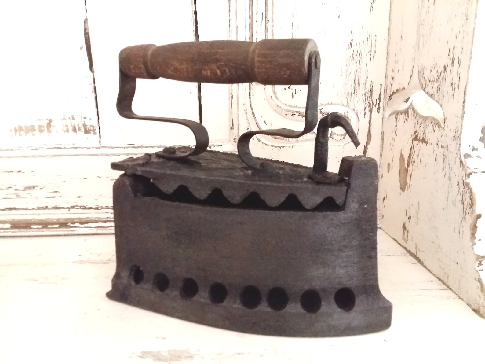 Antique 1800's Iron. Cast Iron Clothes Iron. Primitive Etsy