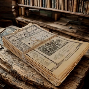 20 antichi diari di insegnanti francesi del 1918-1919 – Antichi documenti effimeri con eleganti annunci pubblicitari