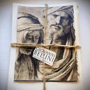 Oltre 100 stampe antiche Bellini in formato A3 / Pagine di fotoincisione degli anni '20 / Pacchetto di effimeri di arte religiosa / Stampe di vecchi maestri per diari, collage e decorazioni