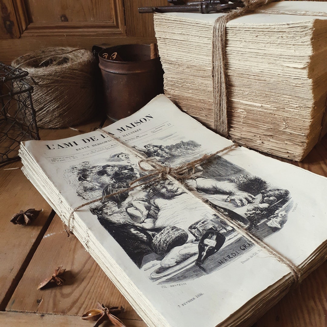 20 Journals From 1856. Bundle of French Weekly Papers. 160 Years Old ...