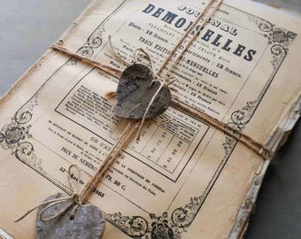 Antique French Ladies Magazine Bundle (1865-1919) - Ephemera for Collage