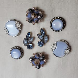 Vintage Jewelry Magnets. Upcycled and Repurposed Vintage Jewelry